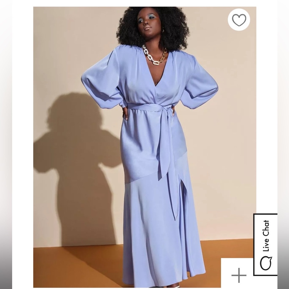 Stunning Long sleeve Satin Dress